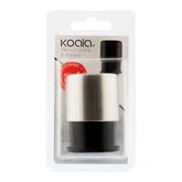 Vacuum Pump and Wine Stopper Koala Nature Plastic Silver  Adomoo